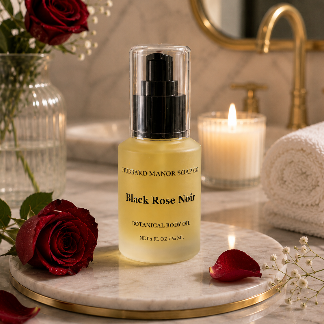 Black Rose Noir Botanical Body Oil