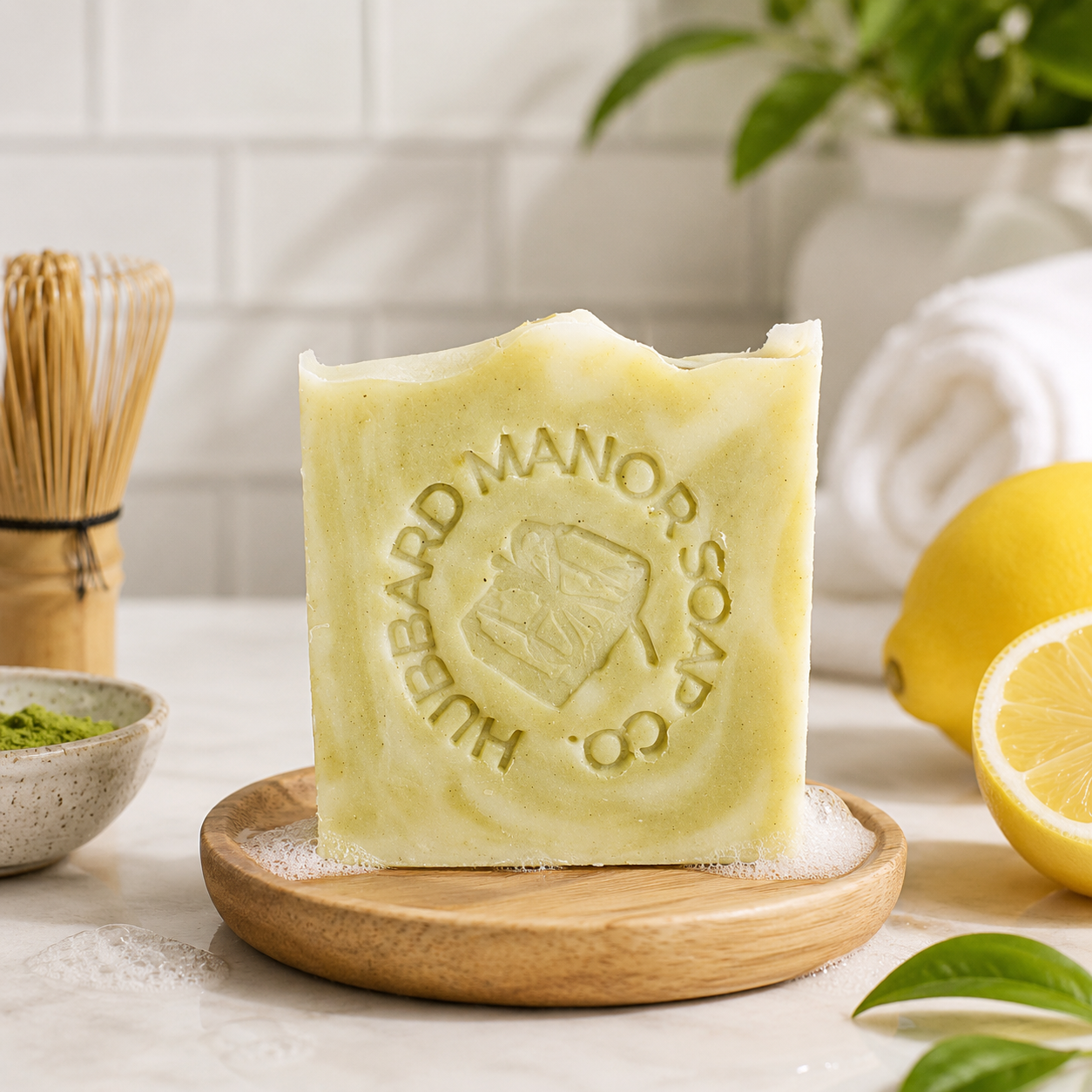 Matcha Lemonade | Matcha, Honey & Shea Butter Handmade Bar Soap