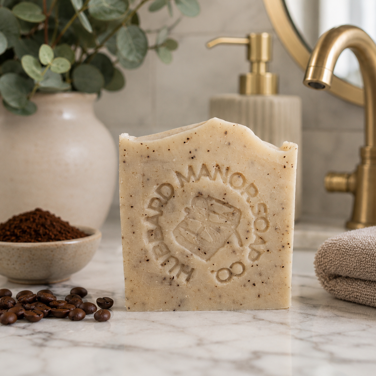 Coffee Scrub Soap | Exfoliating Shea Butter Handmade Bar Soap