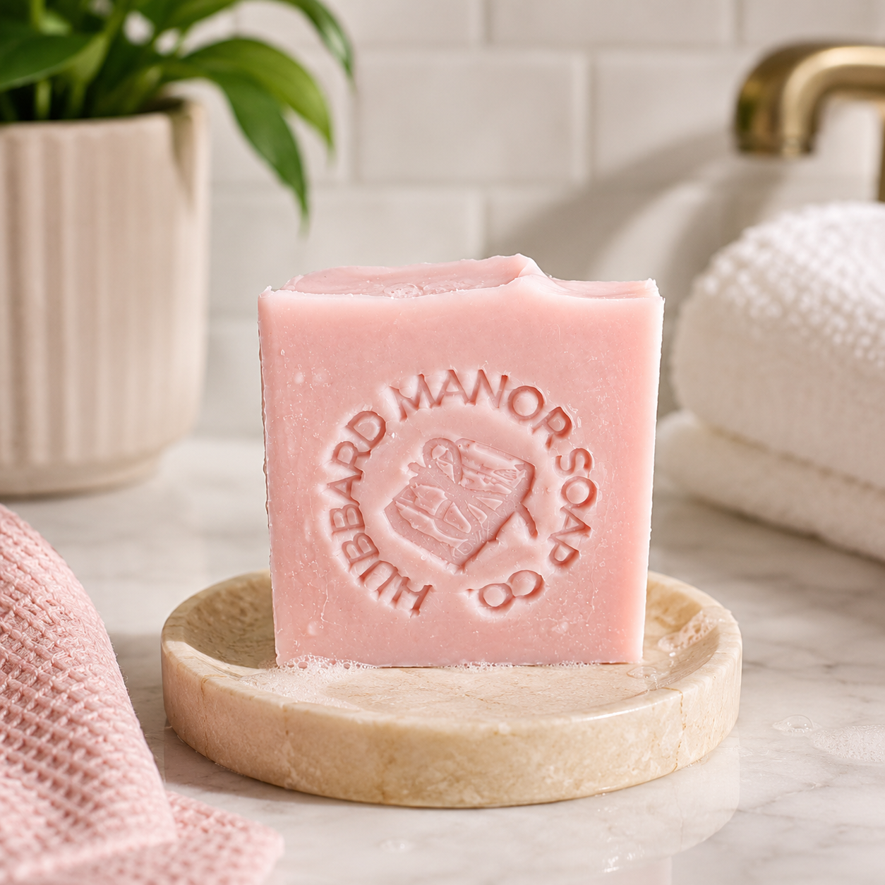 Pink Lychee | Floral Fruit Handmade Shea Butter Bar